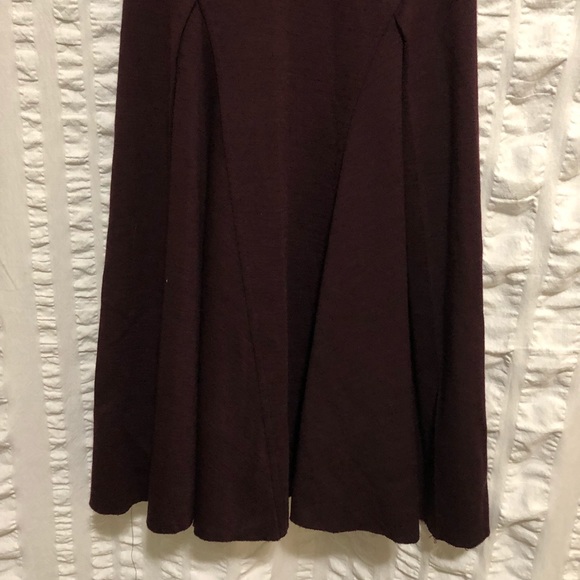SALE Anthropologie Deletta Burgundy Wool Dress - Picture 4 of 6
